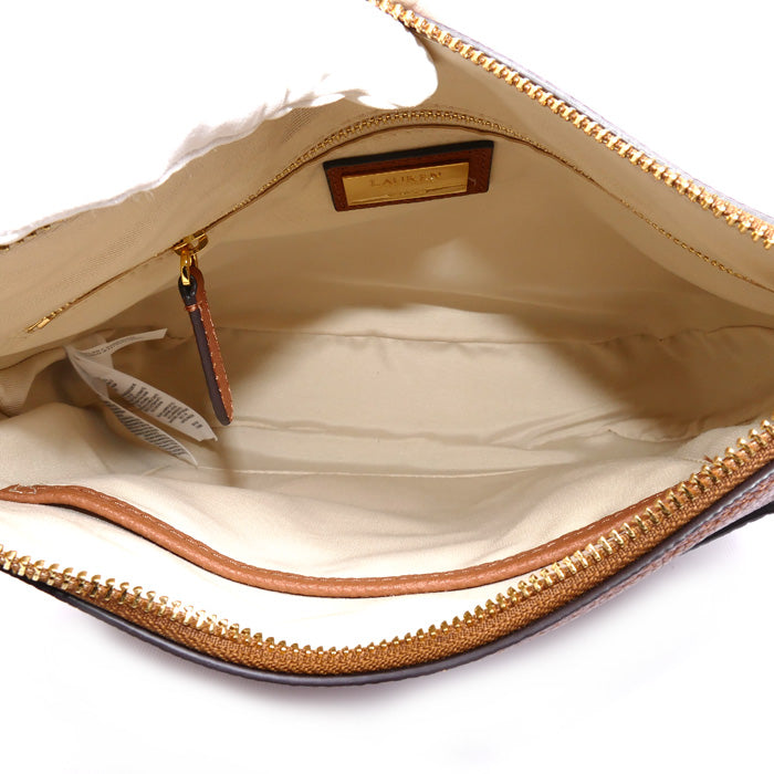 RALPH LAUREN ラルフローレン ラージ Cameryn クロスボディ ショルダーバッグ ブラウン 431908228002 ユニセックス【中古】