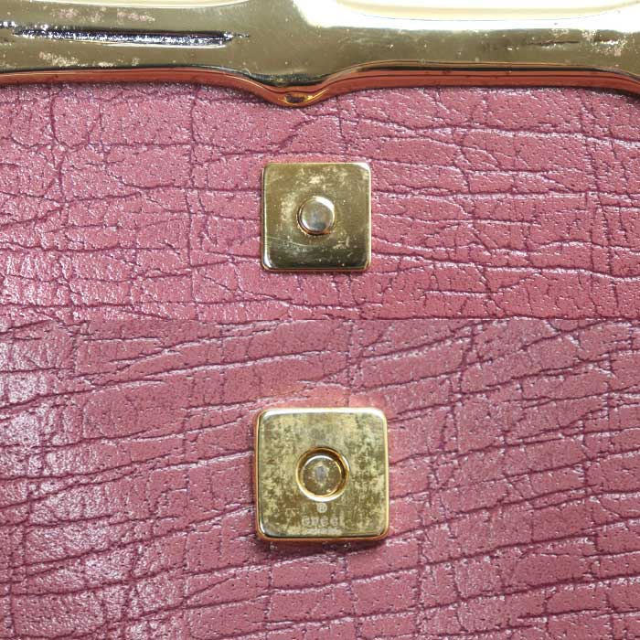 GUCCI グッチ パーティーバッグ ショルダーバッグ パープル 217048 バンブー レディース【中古】