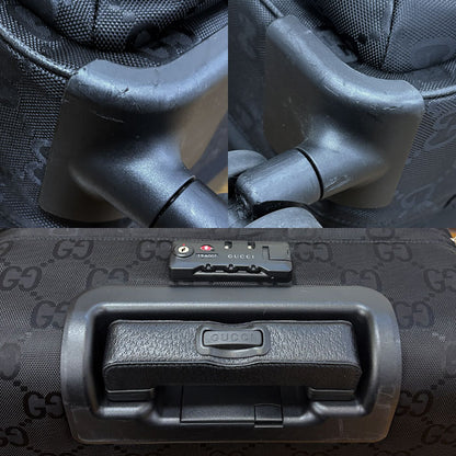 GUCCI グッチ オフザグリッド キャリーバッグ ブラック 674234 UKDKN 1000 スモール トロリー メンズ【中古】【美品】