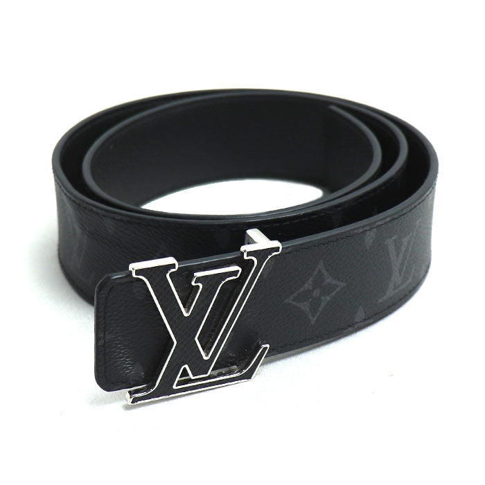 LOUIS VUITTON ルイ・ヴィトン LV イニシャル 40MM リバーシブル ベルト モノグラム・エクリプス ブラック M0157V AC3264 メンズ【中古】
