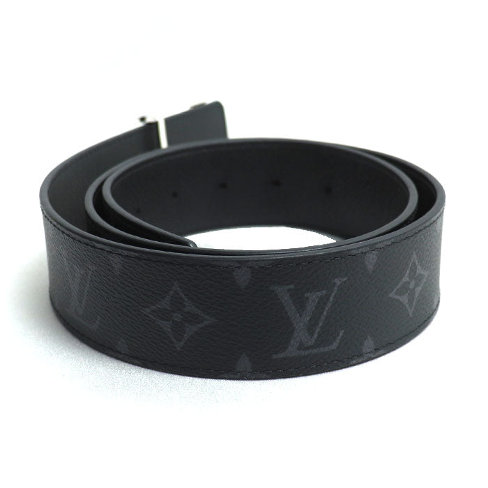 LOUIS VUITTON ルイ・ヴィトン LV イニシャル 40MM リバーシブル ベルト モノグラム・エクリプス ブラック M0157V AC3264 メンズ【中古】