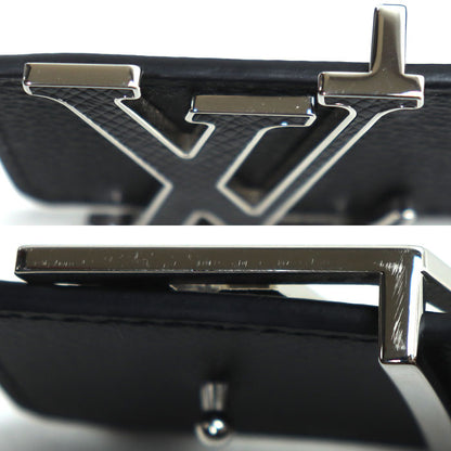 LOUIS VUITTON ルイ・ヴィトン LV イニシャル 40MM リバーシブル ベルト モノグラム・エクリプス ブラック M0157V AC3264 メンズ【中古】