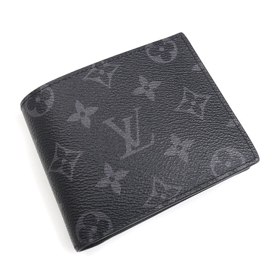 LOUIS VUITTON ルイ・ヴィトン ポルトフォイユ・マルコ NM 二つ折り財布 モノグラム・エクリプス ブラック M62545 IC メンズ【中古】