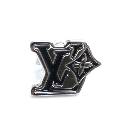 LOUIS VUITTON ルイ・ヴィトン メタル LV フラワー  ピアス M02713 AK0225 1.6g 片耳単品 メンズ【中古】【美品】