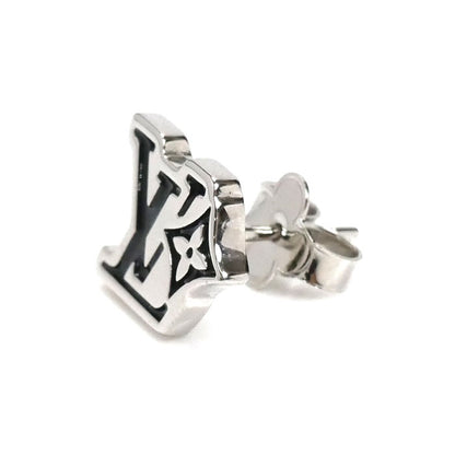 LOUIS VUITTON ルイ・ヴィトン メタル LV フラワー  ピアス M02713 AK0225 1.6g 片耳単品 メンズ【中古】【美品】