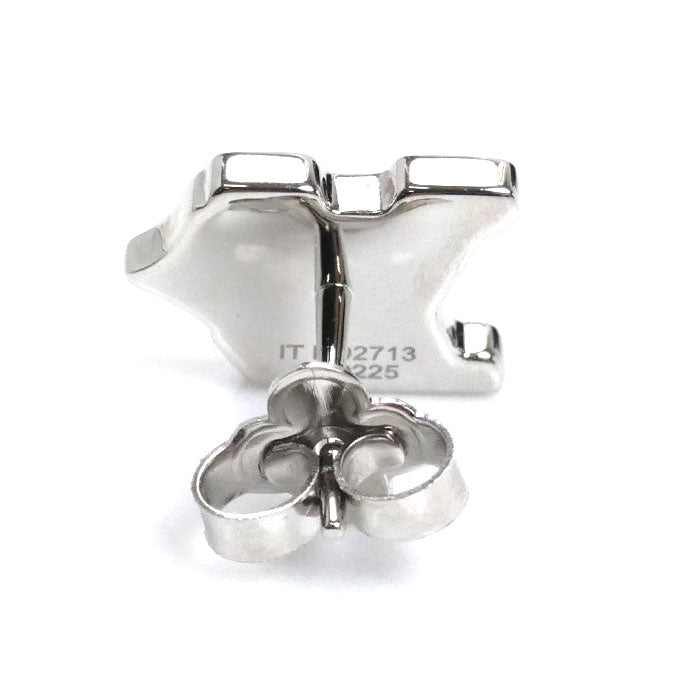 LOUIS VUITTON ルイ・ヴィトン メタル LV フラワー  ピアス M02713 AK0225 1.6g 片耳単品 メンズ【中古】【美品】