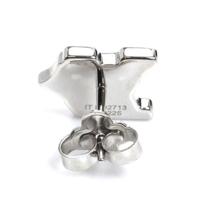 LOUIS VUITTON ルイ・ヴィトン メタル LV フラワー  ピアス M02713 AK0225 1.6g 片耳単品 メンズ【中古】【美品】