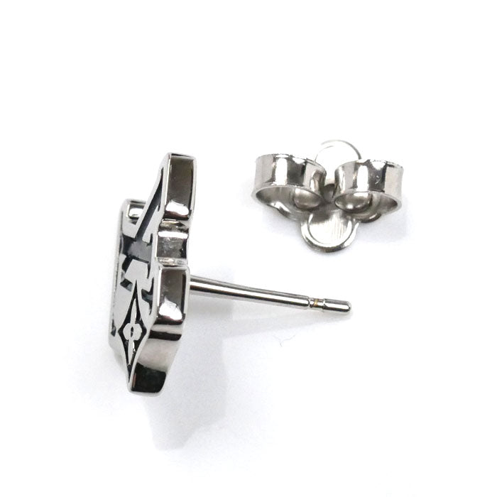 LOUIS VUITTON ルイ・ヴィトン メタル LV フラワー  ピアス M02713 AK0225 1.6g 片耳単品 メンズ【中古】【美品】