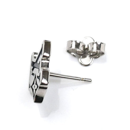 LOUIS VUITTON ルイ・ヴィトン メタル LV フラワー  ピアス M02713 AK0225 1.6g 片耳単品 メンズ【中古】【美品】