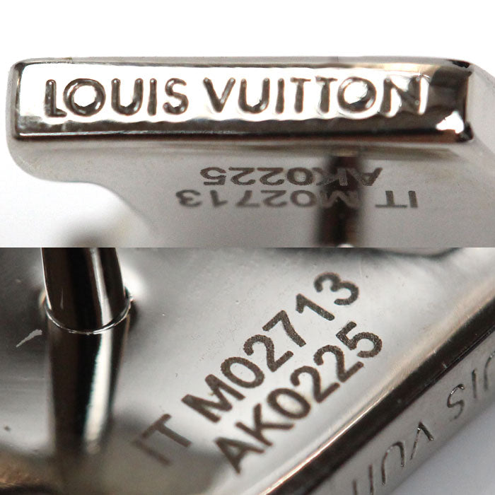 LOUIS VUITTON ルイ・ヴィトン メタル LV フラワー  ピアス M02713 AK0225 1.6g 片耳単品 メンズ【中古】【美品】