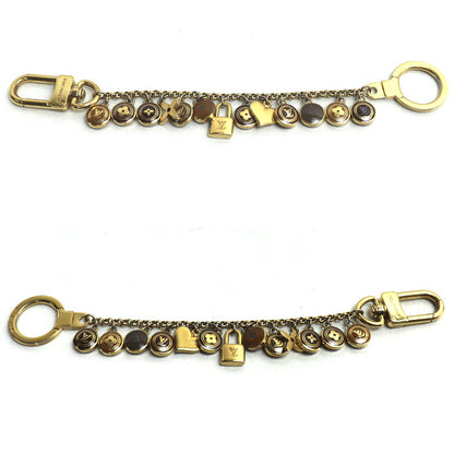 LOUIS VUITTON ルイ・ヴィトン ポルトクレ・シェンヌ パスティーユ キーホルダー ゴールド ブラウン M65386 レディース【中古】