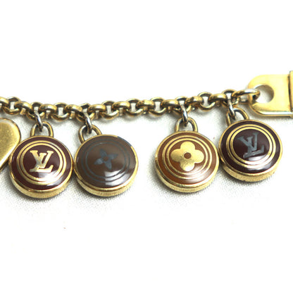 LOUIS VUITTON ルイ・ヴィトン ポルトクレ・シェンヌ パスティーユ キーホルダー ゴールド ブラウン M65386 レディース【中古】