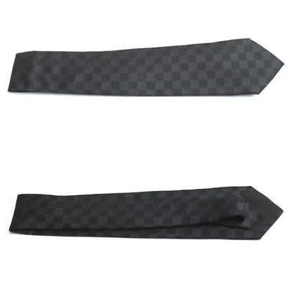 LOUIS VUITTON ルイ・ヴィトン ネクタイ ダミエ グラフィット ブラック メンズ【中古】