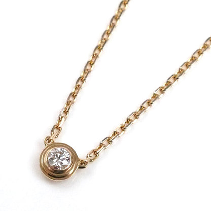 CARTIER カルティエ K18PG ピンクゴールド ダムール XS ネックレス B7224516 ダイヤモンド 2.1g 38/41cm レディース【中古】【美品】