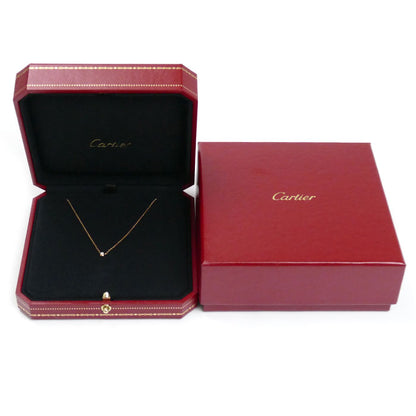CARTIER カルティエ K18PG ピンクゴールド ダムール XS ネックレス B7224516 ダイヤモンド 2.1g 38/41cm レディース【中古】【美品】