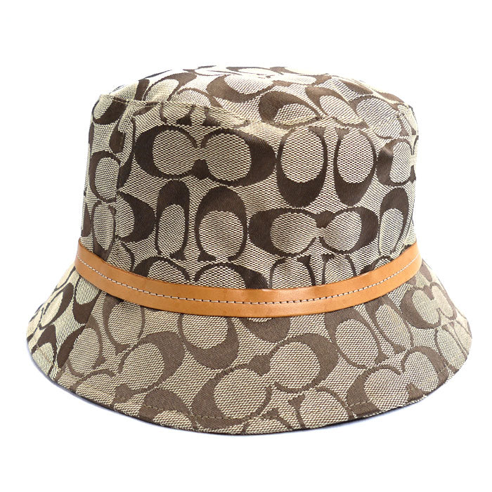 COACH コーチ バケットハット シグネチャー ハット ベージュ P/S レディース【中古】