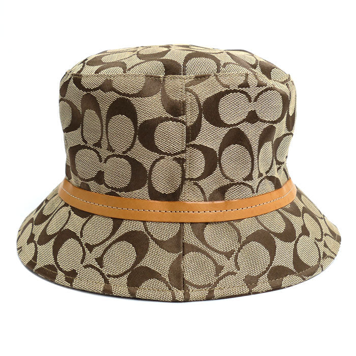 COACH コーチ バケットハット シグネチャー ハット ベージュ P/S レディース【中古】