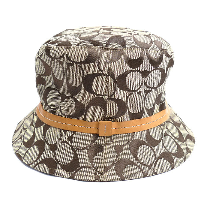 COACH コーチ バケットハット シグネチャー ハット ベージュ P/S レディース【中古】