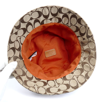 COACH コーチ バケットハット シグネチャー ハット ベージュ P/S レディース【中古】