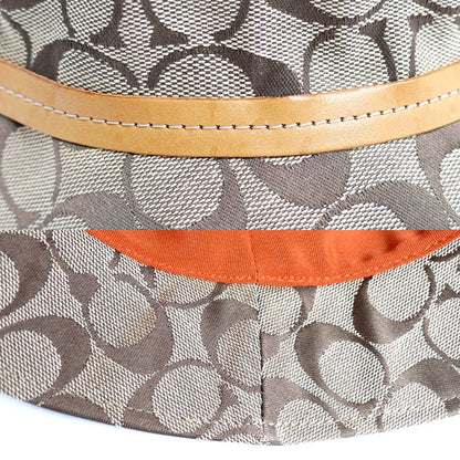 COACH コーチ バケットハット シグネチャー ハット ベージュ P/S レディース【中古】