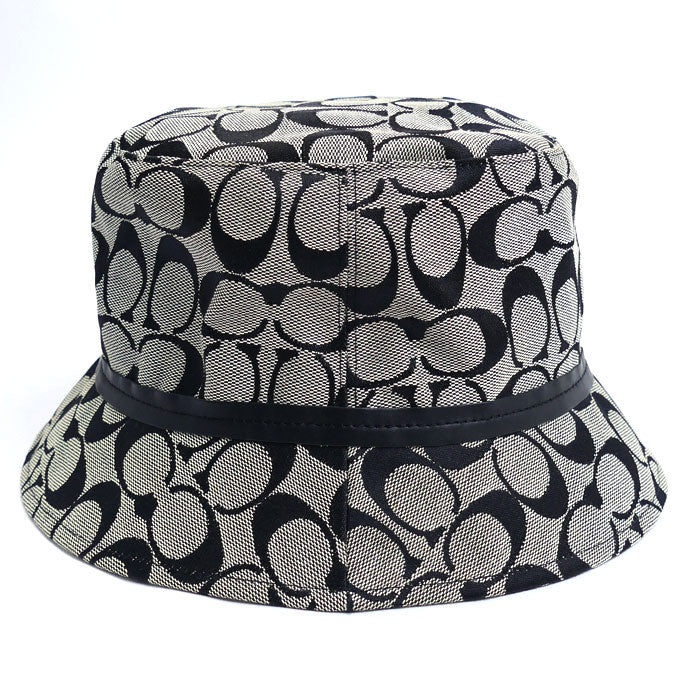 COACH コーチ バケットハット シグネチャー ハット ブラック P/S レディース【中古】