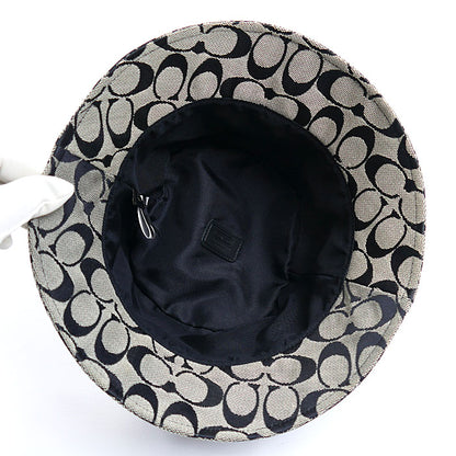 COACH コーチ バケットハット シグネチャー ハット ブラック P/S レディース【中古】