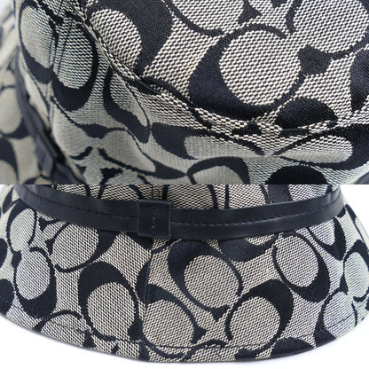 COACH コーチ バケットハット シグネチャー ハット ブラック P/S レディース【中古】