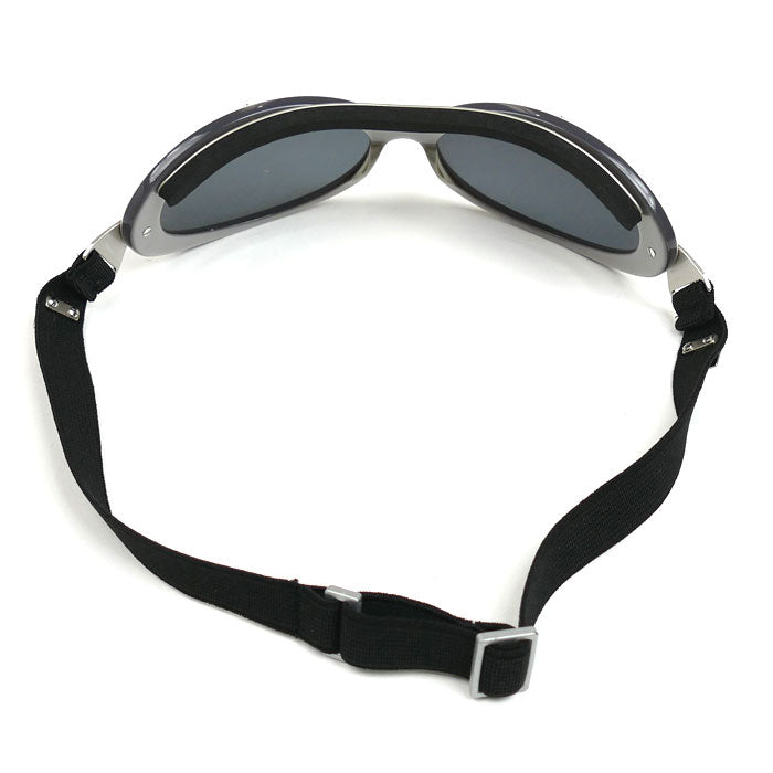 CHANEL シャネル ゴーグル スポーツライン サングラス ブラック シルバー ホワイト A17669 C1368 レディース【中古】