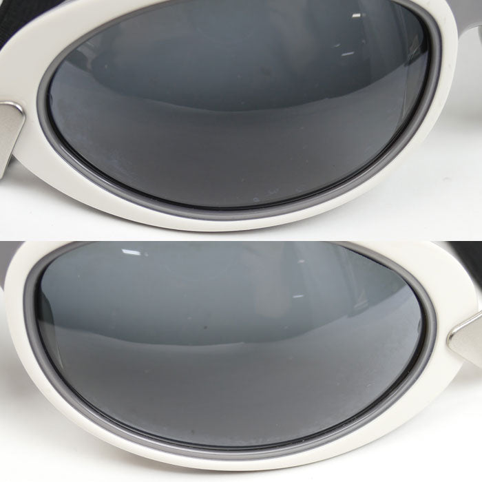 CHANEL シャネル ゴーグル スポーツライン サングラス ブラック シルバー ホワイト A17669 C1368 レディース【中古】