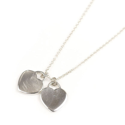 TIFFANY&Co. ティファニー シルバー925 リターントゥ ダブルハート ネックレス 60013756 3.0g 41cm レディース【中古】