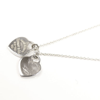 TIFFANY&Co. ティファニー シルバー925 リターントゥ ダブルハート ネックレス 60013756 3.0g 41cm レディース【中古】