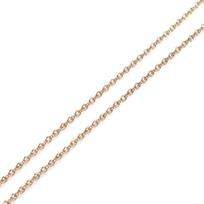 TIFFANY&Co. ティファニー K18PG ピンクゴールド バイザヤード ネックレス 60017911 ダイヤモンド 2.2g 41cm レディース【中古】【美品】