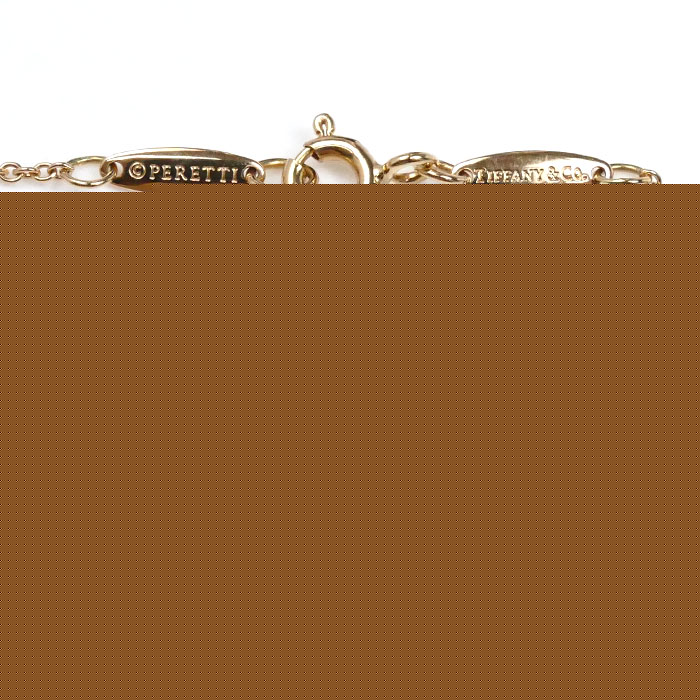 TIFFANY&Co. ティファニー K18PG ピンクゴールド バイザヤード ネックレス 60017911 ダイヤモンド 2.2g 41cm レディース【中古】【美品】