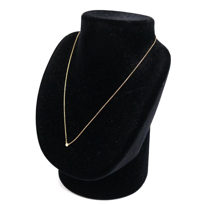 TIFFANY&Co. ティファニー K18PG ピンクゴールド バイザヤード ネックレス 60017911 ダイヤモンド 2.2g 41cm レディース【中古】【美品】