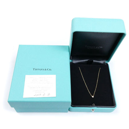 TIFFANY&Co. ティファニー K18PG ピンクゴールド バイザヤード ネックレス 60017911 ダイヤモンド 2.2g 41cm レディース【中古】【美品】