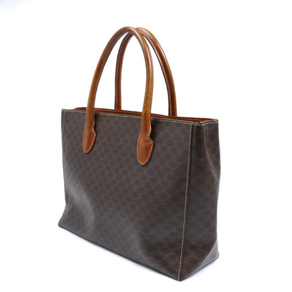 CELINE セリーヌ マカダム トートバッグ ブラウン レディース【中古】