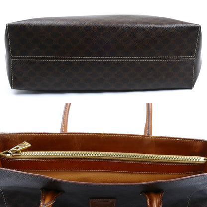 CELINE セリーヌ マカダム トートバッグ ブラウン レディース【中古】