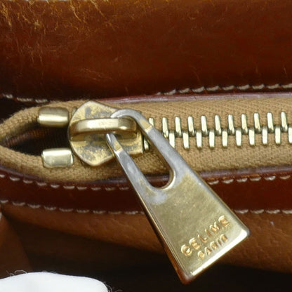 CELINE セリーヌ マカダム トートバッグ ブラウン レディース【中古】