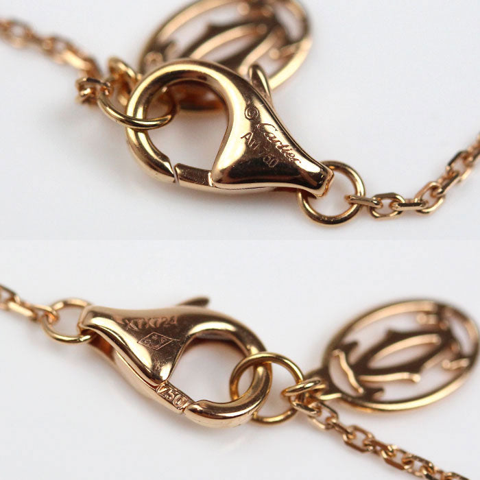 CARTIER カルティエ K18PG ピンクゴールド ダムール XS ネックレス B7224516 ダイヤモンド 2.1g 38/41cm レディース【中古】