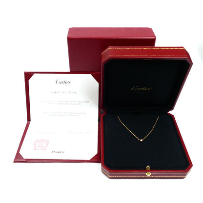 CARTIER カルティエ K18PG ピンクゴールド ダムール XS ネックレス B7224516 ダイヤモンド 2.1g 38/41cm レディース【中古】