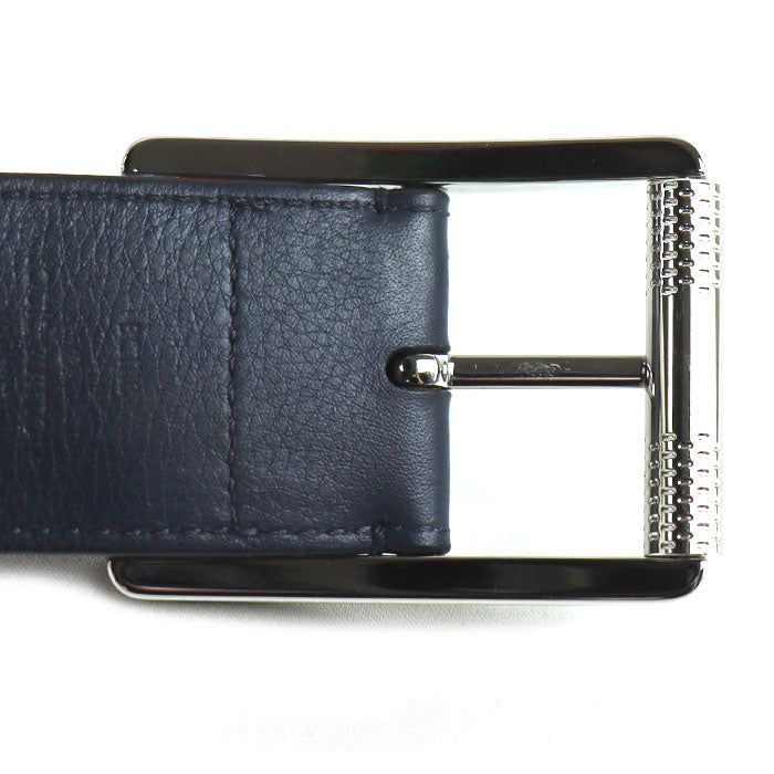 LOUIS VUITTON ルイ・ヴィトン ベルト ダミエ グラフィット グレー/オレンジ M0039 BC1118 メンズ【中古】