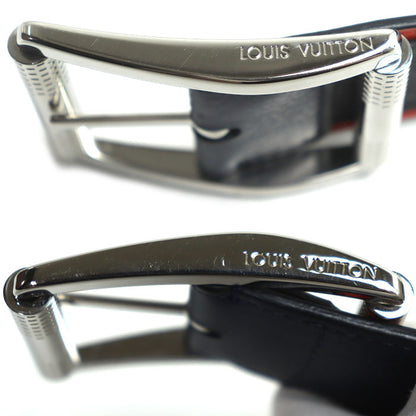 LOUIS VUITTON ルイ・ヴィトン ベルト ダミエ グラフィット グレー/オレンジ M0039 BC1118 メンズ【中古】