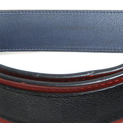 LOUIS VUITTON ルイ・ヴィトン ベルト ダミエ グラフィット グレー/オレンジ M0039 BC1118 メンズ【中古】