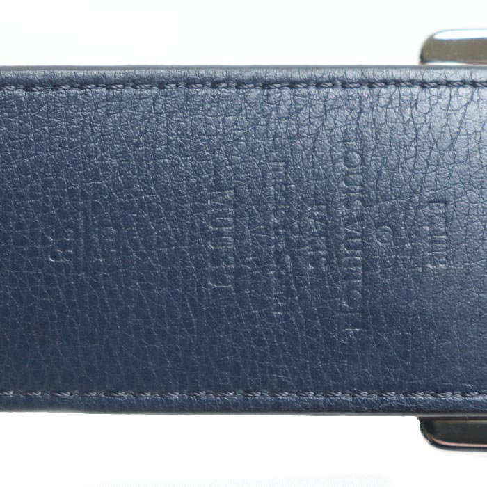 LOUIS VUITTON ルイ・ヴィトン ベルト ダミエ グラフィット グレー/オレンジ M0039 BC1118 メンズ【中古】