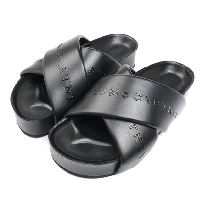Stella McCartney ステラマッカートニー ロゴ サンダル ブラック 810107 36 レディース【中古】