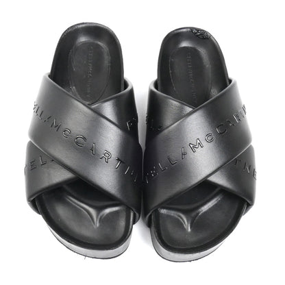 Stella McCartney ステラマッカートニー ロゴ サンダル ブラック 810107 36 レディース【中古】