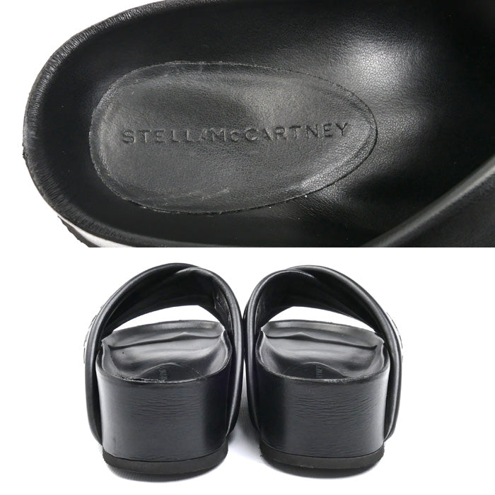 Stella McCartney ステラマッカートニー ロゴ サンダル ブラック 810107 36 レディース【中古】