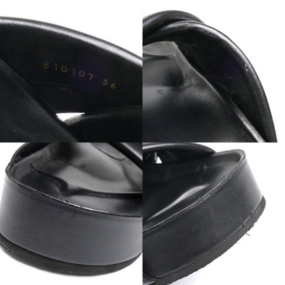 Stella McCartney ステラマッカートニー ロゴ サンダル ブラック 810107 36 レディース【中古】