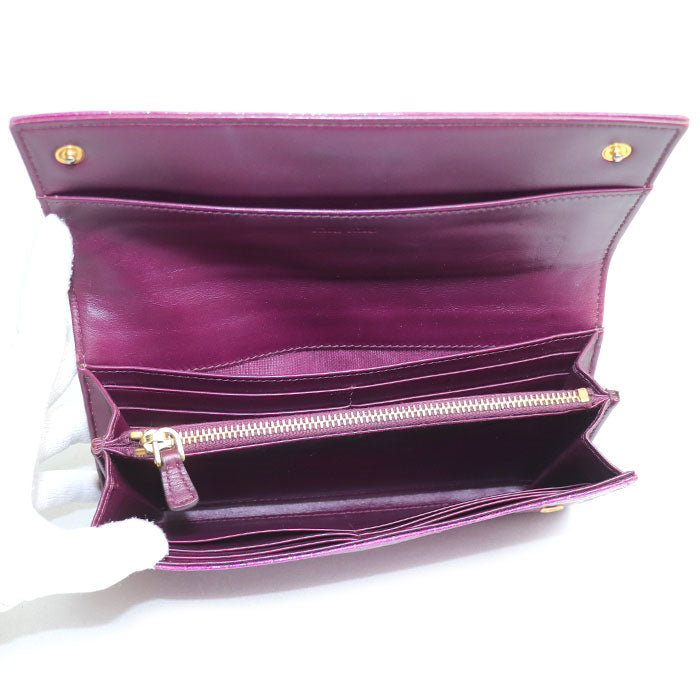 MIUMIU ミュウミュウ 長財布 パープル 5M1109 レディース【中古】