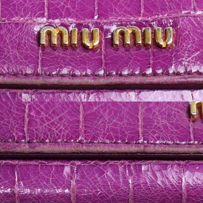 MIUMIU ミュウミュウ 長財布 パープル 5M1109 レディース【中古】